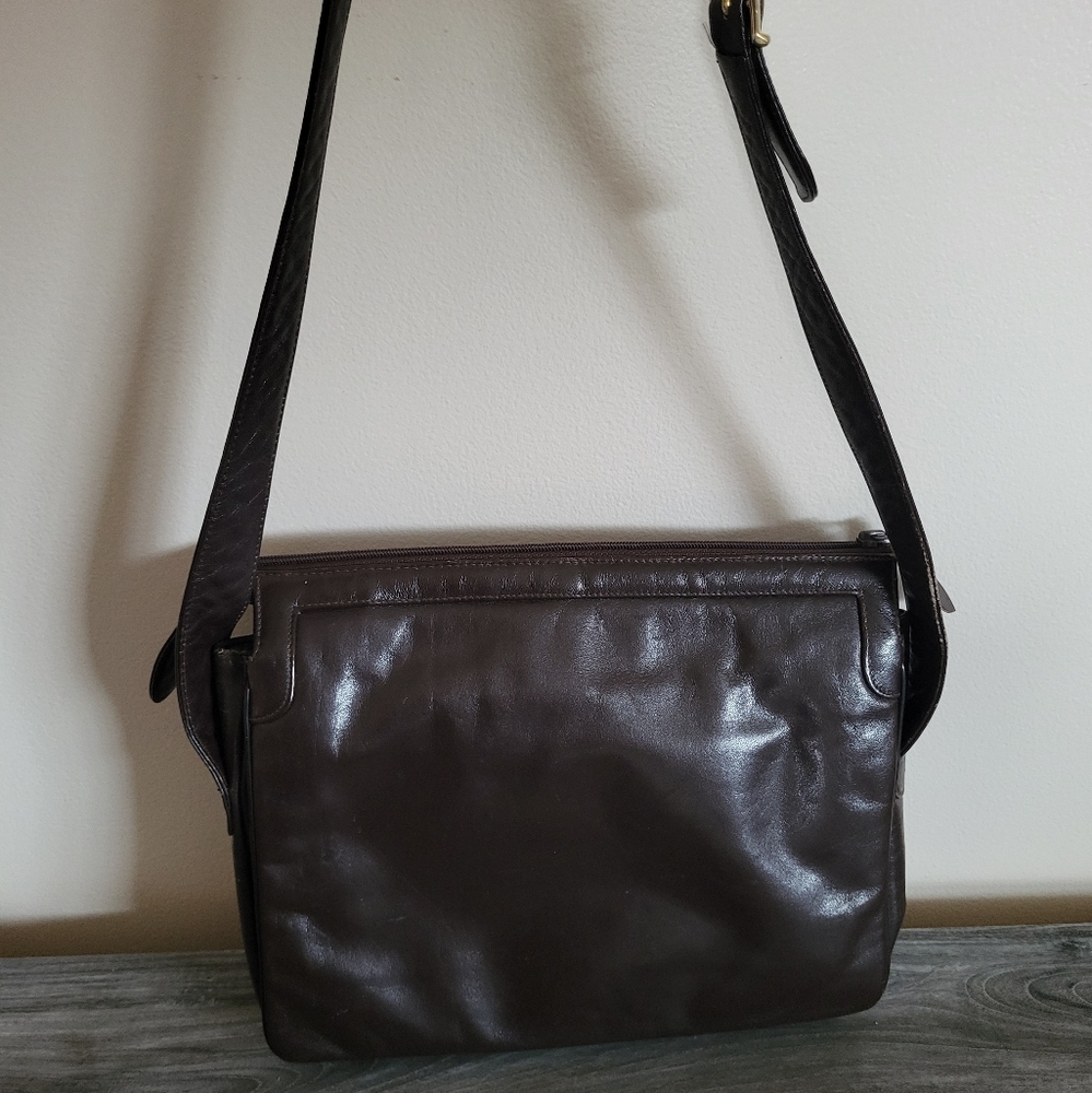 Vintage Susan Gail Brown Leather Shoulder Bag MCM - Picture 2 of 10
